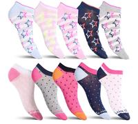 10 Paia Jadea Calzini Bambina in Filo di Scozia, Made in Italy - Fantasmini Bambini Socks - 80% Cotone - Taglie Infanzia Numero 19 a 37 - Età 2-10 Anni - Calze Bambi (IT, Numero, 19, 22, Multicolor)