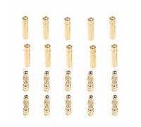 10 paia/lotto 2.0mm 3.5mm 4.0mm 5.0mm 5.5mm 6.0mm 6.5mm 8.0mm oro Proiettile Banana Connettore spine(5.0mm)