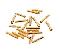 10 paia/lotto batteria da 4 mm connettore a banana proiettile placcato oro maschio femmina