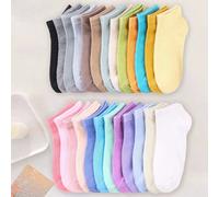 10 Paia/pacchi Di Calze Semplici Da Bambino Di Colore Casuale Per L'autunno E L'inverno, Adatte Per Le Attività Sportive, Il Tempo Libero E Il Viaggio Quotidiano 8-12Y,1-2Y,2-3Y,12-16Y,3-8YTessuto