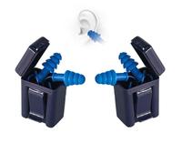 10 Paia Tappi Per Le Orecchie, Tappi Per Le Orecchie in Silicone Per Dormire, Dispositivo Di Riduzione Del Rumore Morbidi Lavabili E Riutilizzabili Con Cordino E Scatola Per Del Rumore Durante Il Sonn