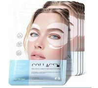10 Pairs Collagen Eye Patches for Dark Circles and Puffiness Eye Masks with Bio-Collagen Peptide Complex and Vitamin C for Sensitive Skin (Confezione da 5)