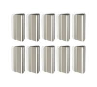 10 Pairs Magnetic Curtain Closures for Leakproof Light Blocking - 1.18x0.59-Inch No-Drill Drapery Weights | Strong Metal Magnetic Hold Removable Buttons for Home and Bedroom Privacy