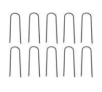10 pali da giardino a forma di U, pali per tubi di irrigazione, barriere paesaggistiche zincate, prati, graffette ed erbacce per tubi, terreni