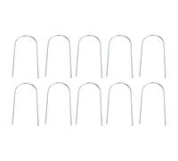 10 pali da giardino a forma di U, pali per tubi di irrigazione, paesaggio galvanizzato per tubi, prati, terreni e barriere, graffette erbacce
