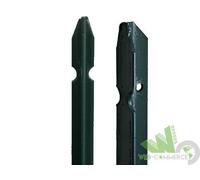 10 PALI PALETTI A T RECINZIONE ACCAIO PLASTIFICATO H 250 CM 3,5 MM SOSTEGNO RETE