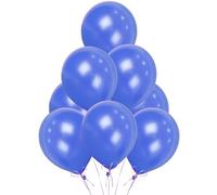 10 palloncini a elio in lattice di qualità, tinta unita, 30,5 cm, colore blu scuro, per compleanno, matrimonio, anniversario, battesimo, Natale, comunione, festa, decorazione baloon