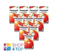 10 Panasonic SR44 Ossido D'Argento batteries 1.55V 1BL 357 EPX76 AG13 Exp 2027