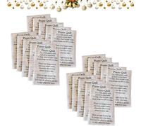 10 pannelli tascabili pronti da cucire per trapunta con preghiera, blocco da cucito in cotone con preghiera cristiana stampata, blocco da cucito per trapuntatura in trapunte con preghiera (20PCS)