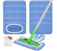 10 panni asciutti per lavapavimenti Swiffer, Wet Dry Mop Pad