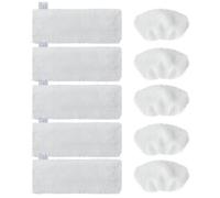 10 Panni in microfibra (5 bocchette pavimento + 5 bocchette manuali) per Kärcher EasyFix SC 2, SC 3, SC 4, SC 5, SC 1. Accessori lavabili Karcher Lavapavimenti per risultati di pulizia eccellenti