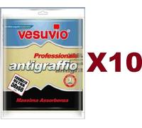 10 PANNO VESUVIO PROFESSIONALE SCAMOSCIATO 50X60CM ANTIGRAFFIO AUTO PAVIMENTI