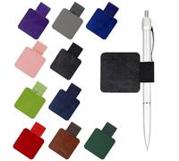 10 passanti per penna autoadesivi con passante elastico, in pelle PU, per Apple Pencil e penna, per tablet, diario, calendario, taccuino, multicolore