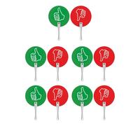 10 Pc Pollice Superiore Pollice Giù Aula Voting Paddle Sì Non Paddles Aula Forniture Vera Asta Falsa