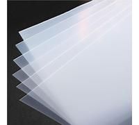 10 Pcs 0.4mm Frosted PP Plastic Sheets - Semi-Transparent Polypropylene Board for Crafting, Modeling, Patterns & Stencils(150mmx200mm)
