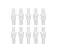 10 Pcs 1 Way Check Valve Translucent Water Stop Hose Check Valve with Spring for Chemical Industry 12mm/0.5in