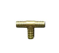 10 PCS 12mm Hose Barb Tee 3 Ways Splicer Brass Hosetail Fitting Adapter Coupling Water Fuel