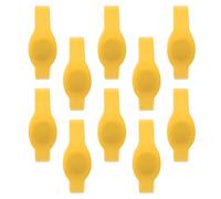 10 PCS 13.56 MHz RFID Madreada Anti alta temperatura y anti -silicona Pulsera de silicona Anti agua Tarjeta IC para piscina Control de acceso de la habitación de sauna y sistemas (Yellow)