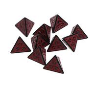 10 PCs 4 lati Acrilico Dadi Set RPG Polyedrale Cubo Un Modello di Colore RPG Gioco Da Tavolo Facile Da Lettura Numeri Gioco