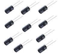 10 Pcs 400V 10uF Condensatore Elettrolitico Radiale Spaziatura