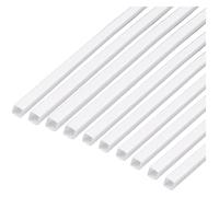 10 Pcs ABS Hollow Square Tube, Plastic Model Side Length 2-10Mm 500Mm Suitable for Architectural(Side length 4mm)