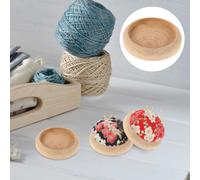 10 Pcs Accessorio Per Cucire Basi Legno Base Portaoggetti in Materiale Fai Da