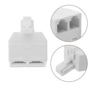 10 Pcs Adattatore Splitter Per Telefonica Telefonico Universale Sdoppiatore