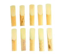 10 Pcs Alto Saxophone Professional Strength Traditional Cut (Size 2) | 10 pack alto saxophone reeds professional strength. Traditional cut for rich warm tone.