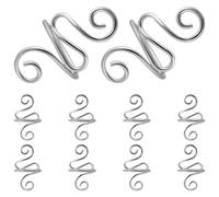 10 PCS Anelli Di Metallo Anello Minimalista All'uncinetto Accessori Sciarpa