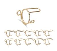 10 PCS Anelli per unghie metallici riutilizzabili e regolabili press-on rimovibili Senza colla Charme donne Arte Decorazione DIY