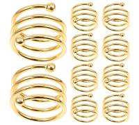10 Pcs Anelli Tovaglioli Porta in Metallo Decorazioni Per La Tavola