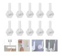10 Pcs Appendino Adesivo Gancio Per Abiti Creativo Appesi Appiccicosi