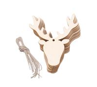 10 Pcs Artigianato in Legno Non Finito Ornamento Per L'albero Di Natale