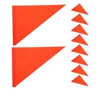 10 Pcs Bandiera Del Rimorchio Della Bicicletta Avvertimento Triangolare