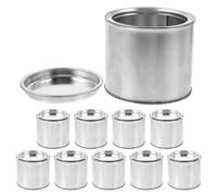 10 Pcs Barattoli Di Vernice Metallici Vuoti Paint Cans with Lids Contenitore