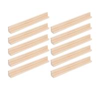 10 Pcs Base Per Domino Con Lettere Legno Vassoio Carte Piccoli Di