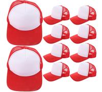 10 Pcs Berretto Da Baseball Rete Vuota Uomini Donne Cappello Sublimazione