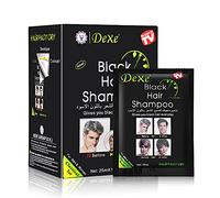 10 PCS Black Hair Dye Shampooing pour hommes femmes, Instant Hair Shampooing cheveux naturels Ingrédients naturels Simple à utiliser dure 30 jours Hair Dye Shampooing