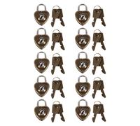 10 Pcs Blocca Cassetti Lucchetto Per Armadietto Serratura Del Cuore