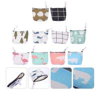 10 Pcs Borsa Per Le Chiavi Custodia Organizer Con Cerniera Ragazze