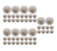 10 Pcs Bottoni Argentati Assortiti Bottone Dei Jeans Del Cappotto