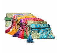 10 Pcs Bustine Piccole Per Gioielli Borsa Stile Cinese Confezione Di