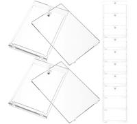 10 Pcs Bustine Protettive Carte Porta Magnetico Da Gioco Plastica