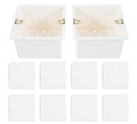 10 Pcs Cassetta Elettrica Prese Elettriche Muro Coperchio Della Presa