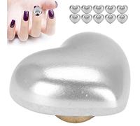 10 PCS Ciondoli per Nail Art, Gioielli per Nail Art a forma di cuore Sirena Colore Alta Brillantezza Barocco Gioielli per Nail Art Decorazione per Unghie Perline di transito per (XZ-47)