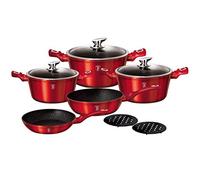 10 pcs cookware set, Metallic Line Burgundy Edition