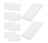 10 Pcs Coperture Della Piastra Dell'interruttore Copertine Di Uscita Bianca