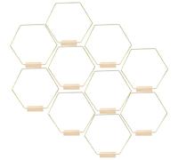 10 Pcs Cornice Per Ghirlande in Metallo Anelli Floreali Cerchio Ghirlanda