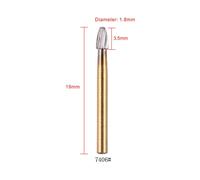 10 PCS Dental bur 12 BLADE TRIMMING & FINISHING CARBIDE 7406 IT