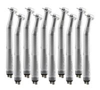 10 Pcs Dental High fast Speed Turbina manipolo 4Hole Push button Handpiece Y1BA4